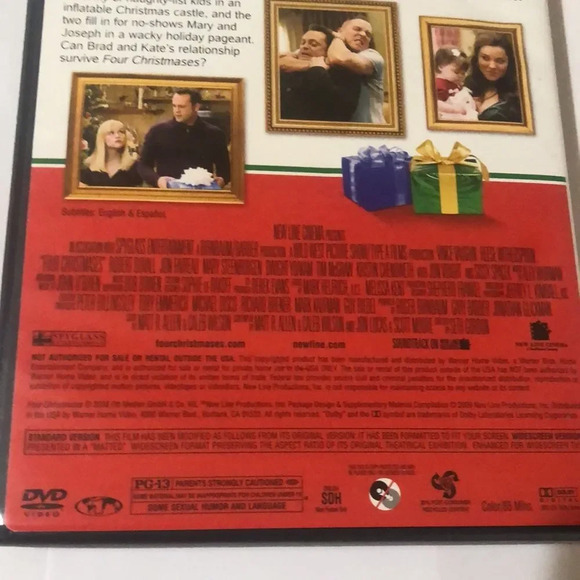 Four Christmases DVD Vince Vaughn Reese Witherspoon Widescreen‎ Full Screen - Picture 5 of 5